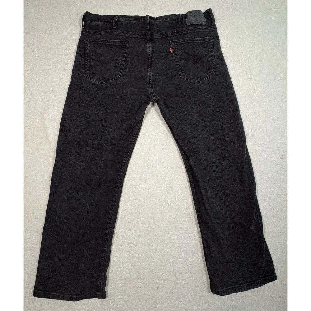 Levi’s 569 Loose Straight Jeans Men’s 40x30 Black Stretch Denim Classic 5 Pocket